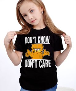Barn Shirtstore | Garfield Don'T Know - Don'T Care Kids T-Shirt Black