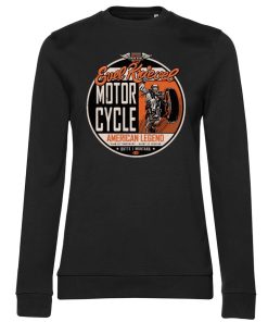 Kvinna Shirtstore | Evel Knievel - American Legend Girly Sweatshirt Black