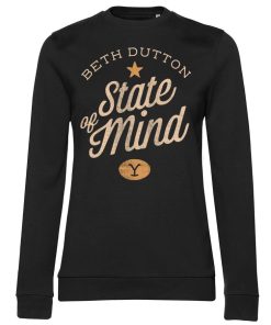 Kvinna Shirtstore | Beth Dutton State Of Mind Girly Sweatshirt Black