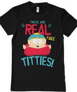 Mann Shirtstore | These Are Real Fake Titties T-Shirt Black