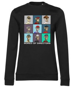 Kvinna Shirtstore | Bod Nft Portraits Girly Sweatshirt Black