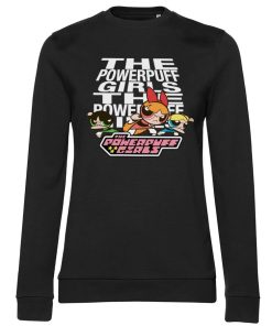 Kvinna Shirtstore | Powerpuff Girls Girly Sweatshirt Black