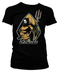 Kvinna Shirtstore | Aquaman Girly Tee Black