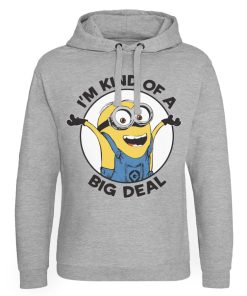 Mann Shirtstore | Minions - I'M Kind Of A Big Deal Epic Hoodie Heather-Grey