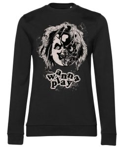Kvinna Shirtstore | Chucky - Wanna Play Girly Sweatshirt Black