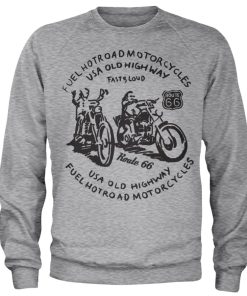 Mann Shirtstore | Route 66 Fuel Sweatshirt Heather-Grey
