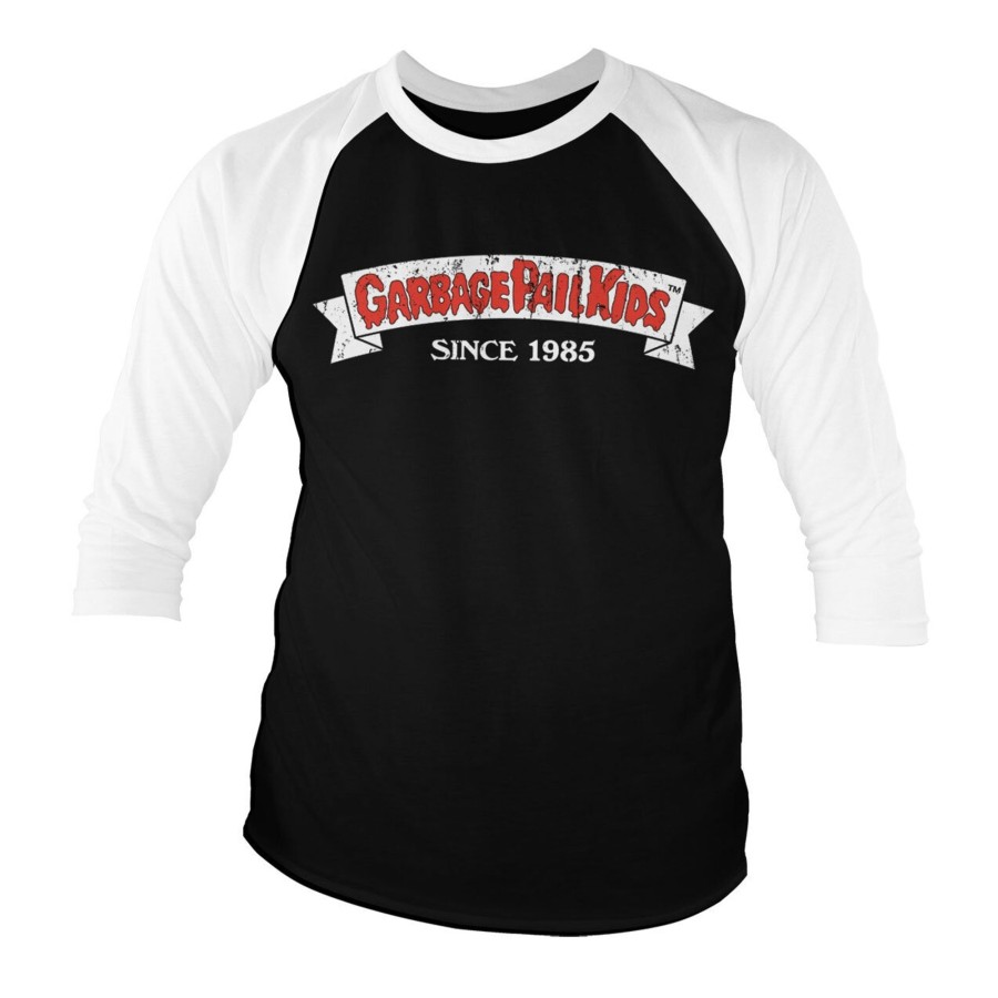 Mann Shirtstore | Garbage Pail Kids - Since 1985 Baseball 3/4 Sleeve Tee Whiteblack