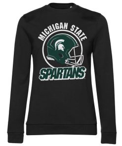 Kvinna Shirtstore | Spartans Helmet Girly Sweatshirt Black