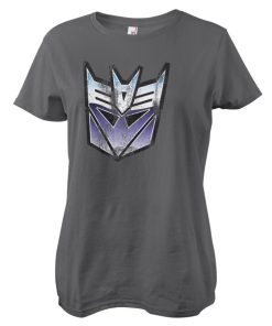 Kvinna Shirtstore | Distressed Decepticon Shield Girly Tee