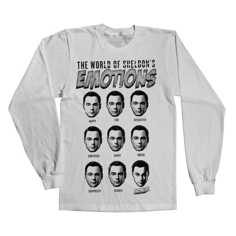 Mann Shirtstore | Sheldons Emotions Long Sleeve Tee White