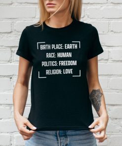 Kvinna Shirtstore | Birthplace - Earth Girly Tee Black