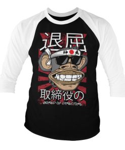 Mann Shirtstore | Bored Of Directors - Japan Baseball 3/4 Sleeve Tee Whiteblack