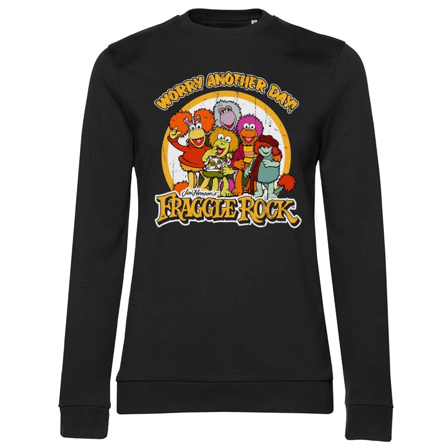 Kvinna Shirtstore | Fraggle Rock - Worry Another Day Girly Sweatshirt