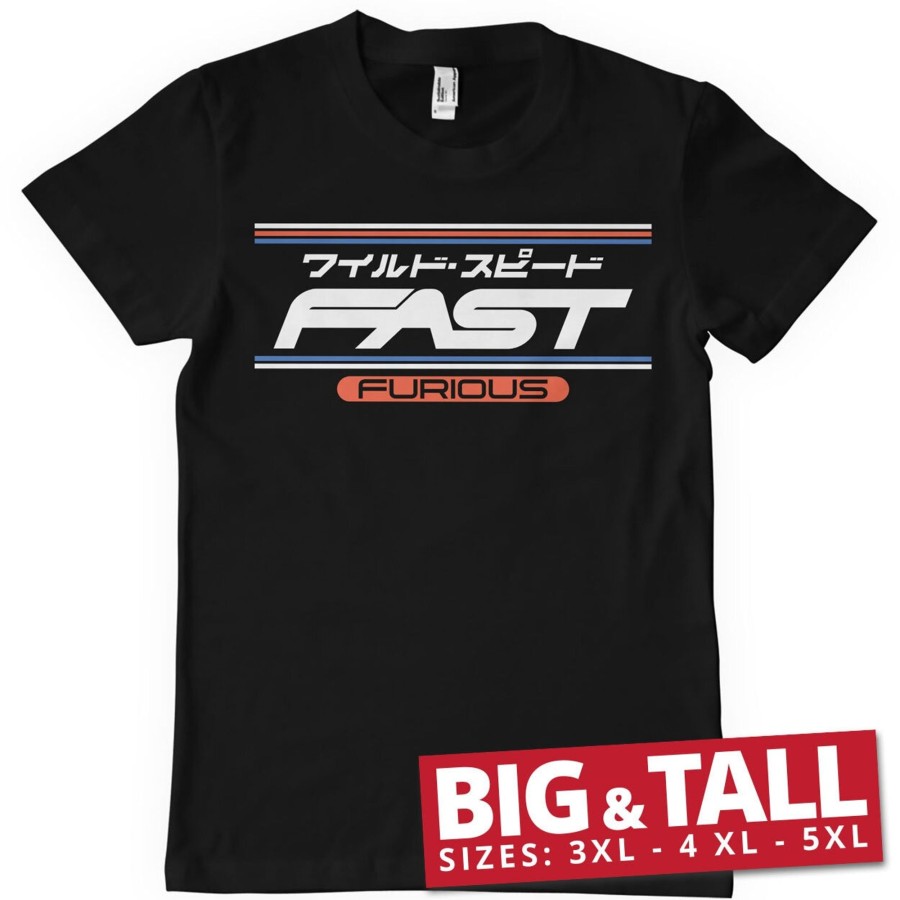 Mann Shirtstore | Fast & Furious Jpn Big & Tall T-Shirt Black