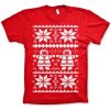 Mann Shirtstore | Retro X-Mas Knit Pattern T-Shirt