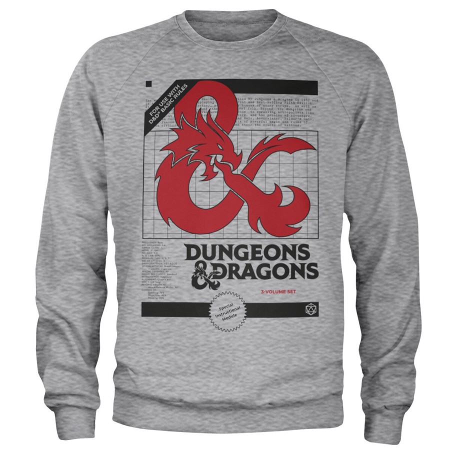 Mann Shirtstore | Dungeons & Dragons - 3 Volume Set Sweatshirt Heathergrey
