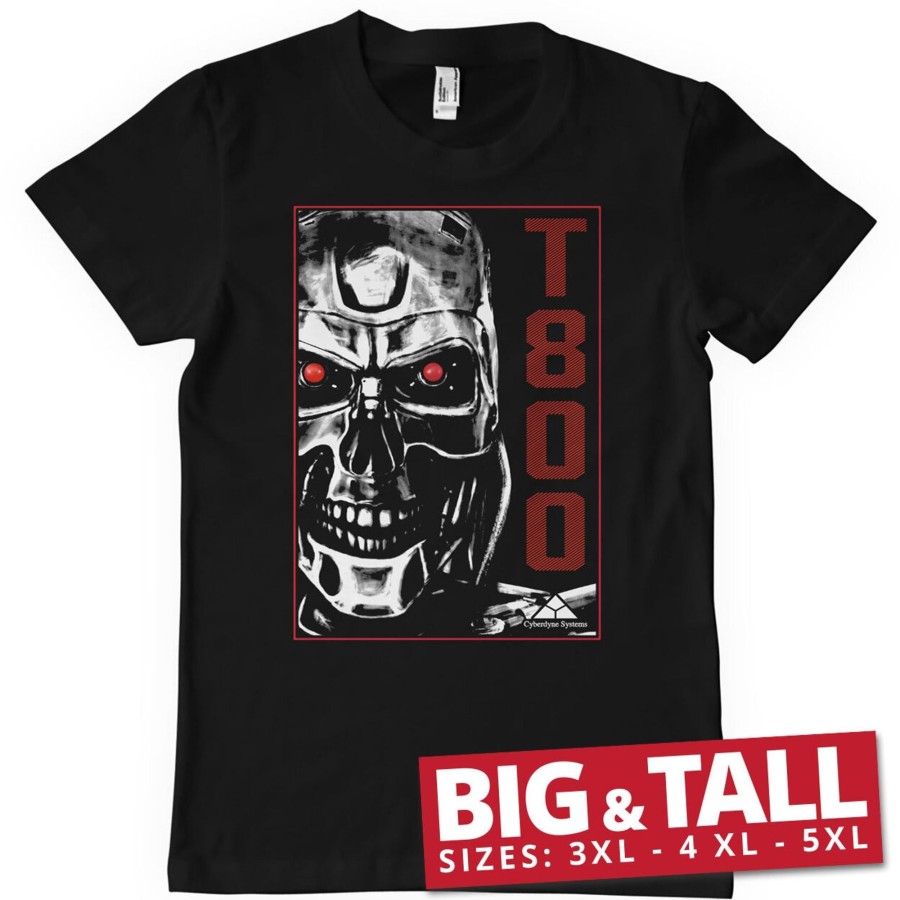 Mann Shirtstore | T-800 Machine Big & Tall T-Shirt Black