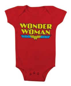Barn Shirtstore | Wonder Woman Logo Baby Body Red