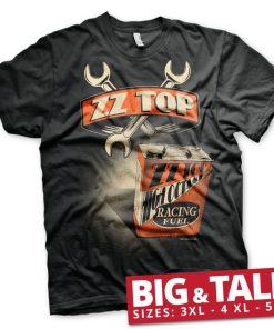 Mann Shirtstore | Zz-Top High Octane Racing Fuel Big & Tall T-Shirt Black