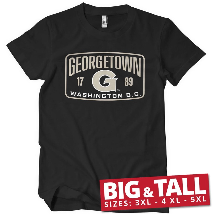 Mann Shirtstore | Georgetown Since 1789 Big & Tall T-Shirt Black