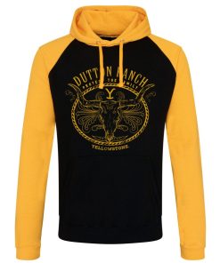 Mann Shirtstore | Yellowstone - Protect The Family Baseball Hoodie Blackyellow