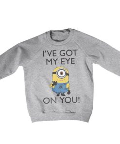 Barn Shirtstore | Minions - I Got My Eye On You Kids Sweatshirt Heather-Grey