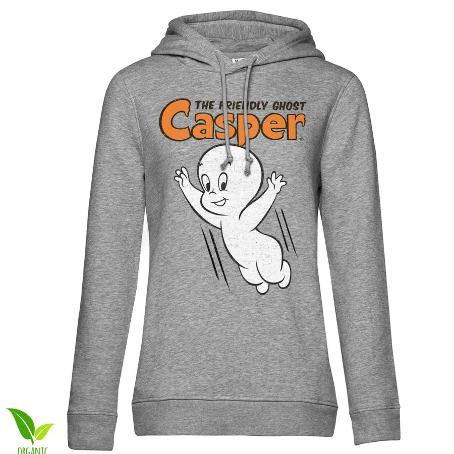 Kvinna Shirtstore | Casper - The Friendly Ghost Girls Hoodie Heathergrey