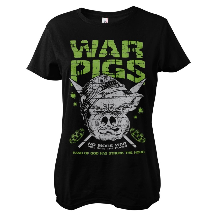 Kvinna Shirtstore | War Pigs Girly Tee Black