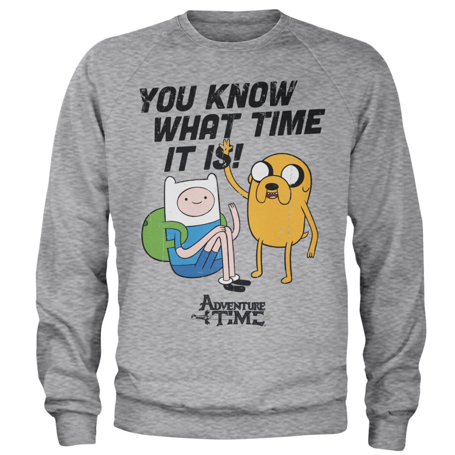 Mann Shirtstore | It'S Adventure Time Sweatshirt Heathergrey