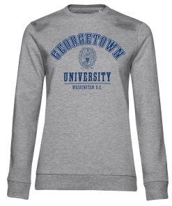 Kvinna Shirtstore | Georgetown University Girly Sweatshirt Heathergrey