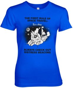 Kvinna Shirtstore | Rick And Morty - Distressed Beacons Girly Tee
