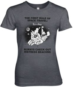Kvinna Shirtstore | Rick And Morty - Distressed Beacons Girly Tee