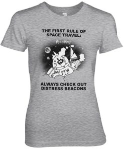Kvinna Shirtstore | Rick And Morty - Distressed Beacons Girly Tee