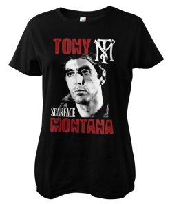 Kvinna Shirtstore | Tony Montana Girly Tee Black