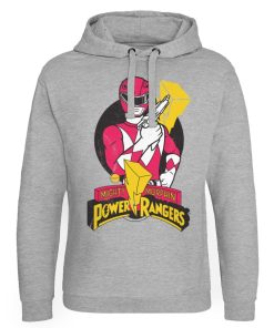Mann Shirtstore | Power Rangers - Red Ranger Pose Epic Hoodie Heathergrey