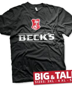 Mann Shirtstore | Beck'S Logo Big & Tall T-Shirt Black