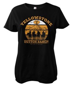 Kvinna Shirtstore | Yellowstone Cowboys Girly Tee Black