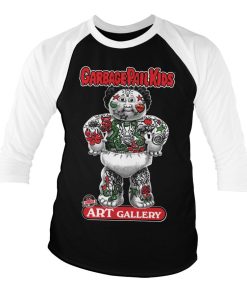 Mann Shirtstore | Art Gallery Baseball 3/4 Sleeve Tee Whiteblack