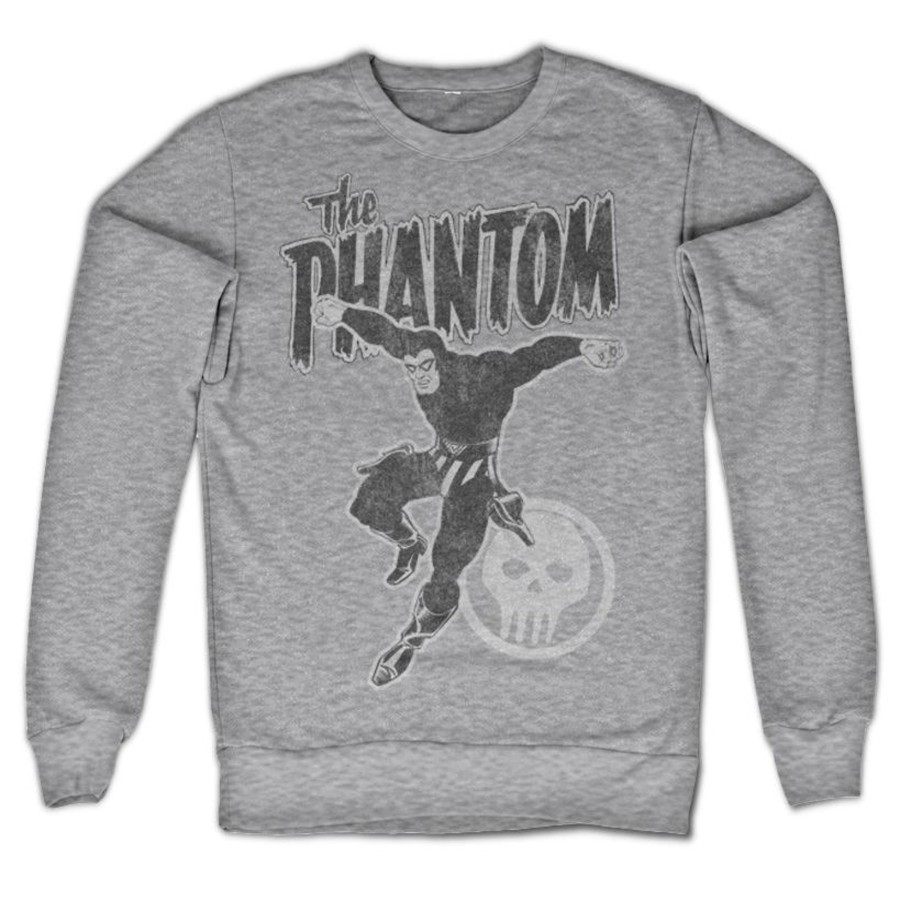 Mann Shirtstore | Phantom Jump Distressed Sweatshirt Heathergrey