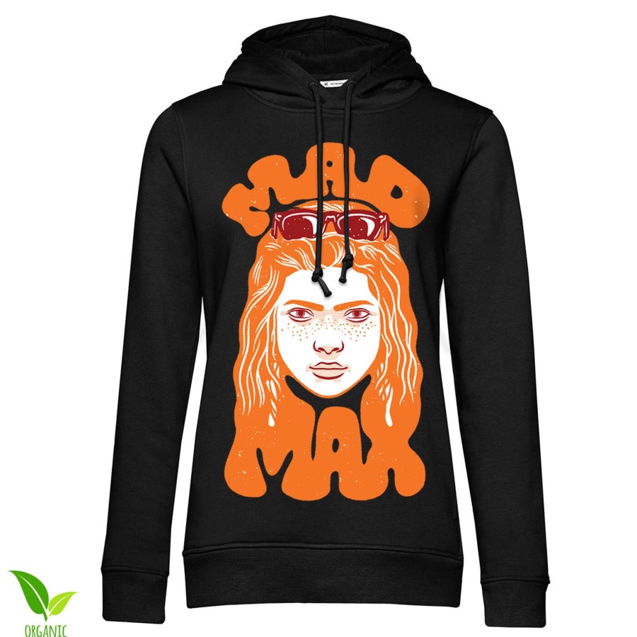 Kvinna Shirtstore | Stranger Things - Mad Max Girls Hoodie Black