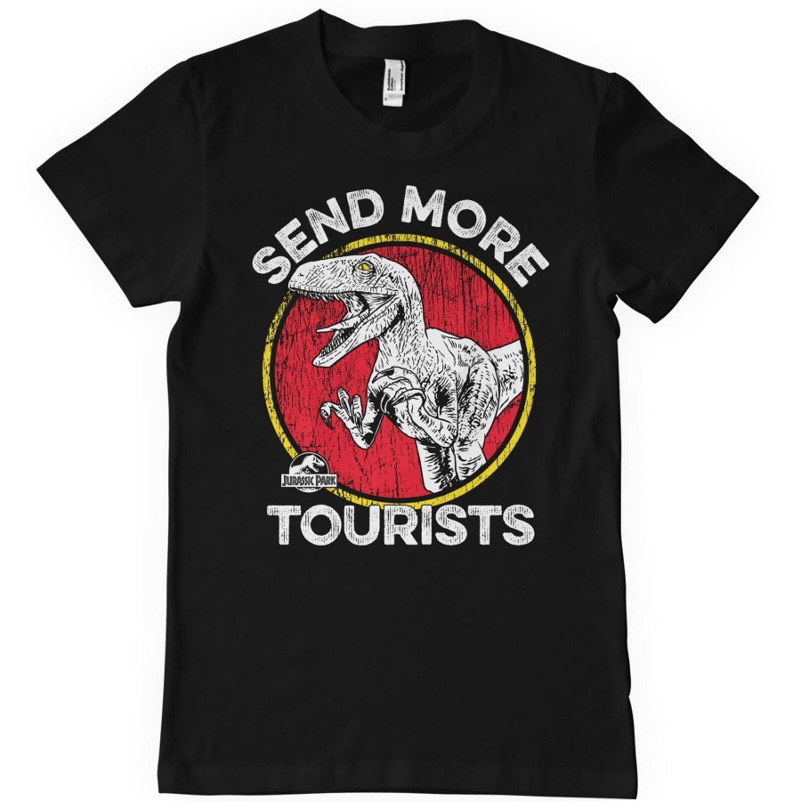 Mann Shirtstore | Jurassic Park - Send More Tourists T-Shirt Black