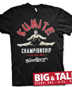 Mann Shirtstore | Bloodsport - Kumite Championship Big & Tall T-Shirt Black