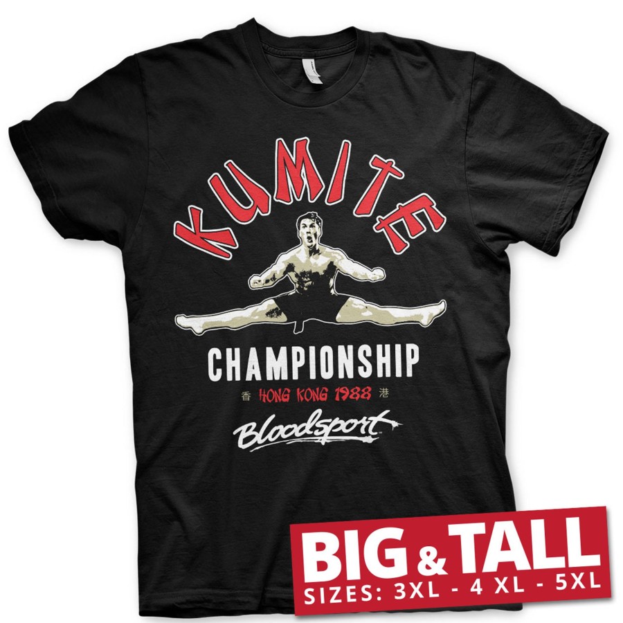 Mann Shirtstore | Bloodsport - Kumite Championship Big & Tall T-Shirt Black
