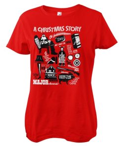 Kvinna Shirtstore | A Christmas Story Icons Girly Tee Red