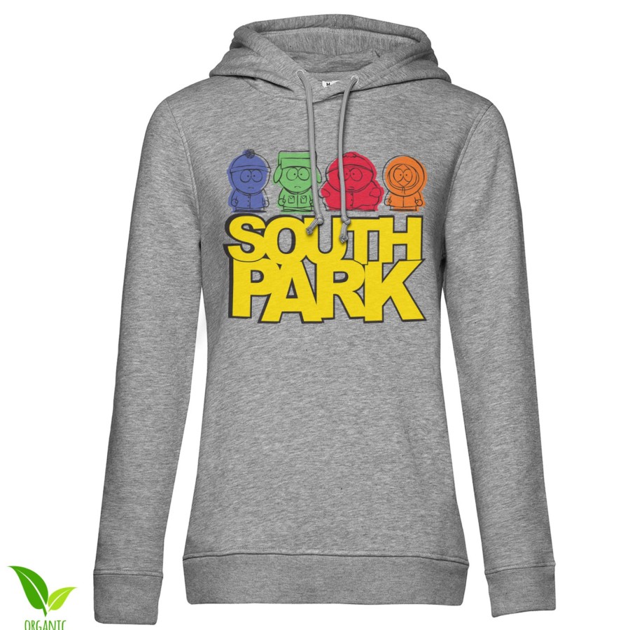 Kvinna Shirtstore | South Park Sketched Girls Hoodie Heather-Grey