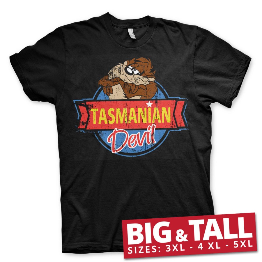 Mann Shirtstore | Tasmanian Devil Big & Tall T-Shirt Black