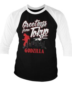 Mann Shirtstore | Greetings From Tokyo Baseball 3/4 Sleeve Tee Whiteblack