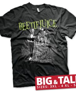 Mann Shirtstore | Beetlejuice Headstone Big & Tall T-Shirt Black