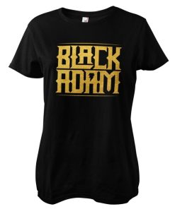 Kvinna Shirtstore | Adam Gold Logo Girly Tee Black