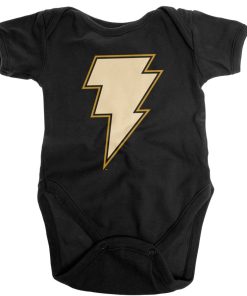 Barn Shirtstore | Adam - Lightning Logo Baby Body Black